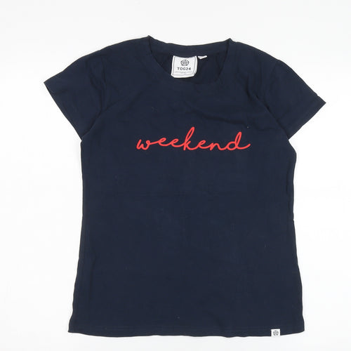 TOG24 Women's Blue Crew Neck T-Shirt, Size S