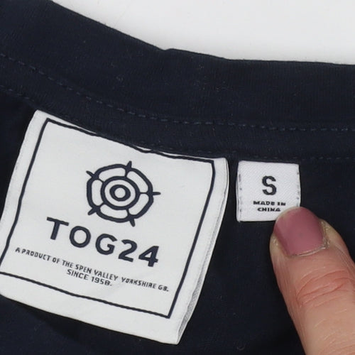 TOG24 Women's Blue Crew Neck T-Shirt, Size S