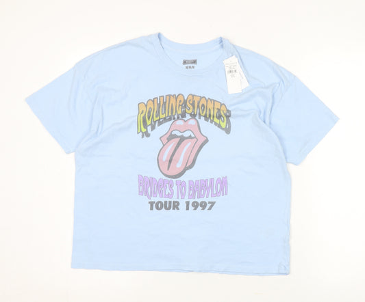 Rolling Stones Tour 1997 Women's Blue Classic T-Shirt M