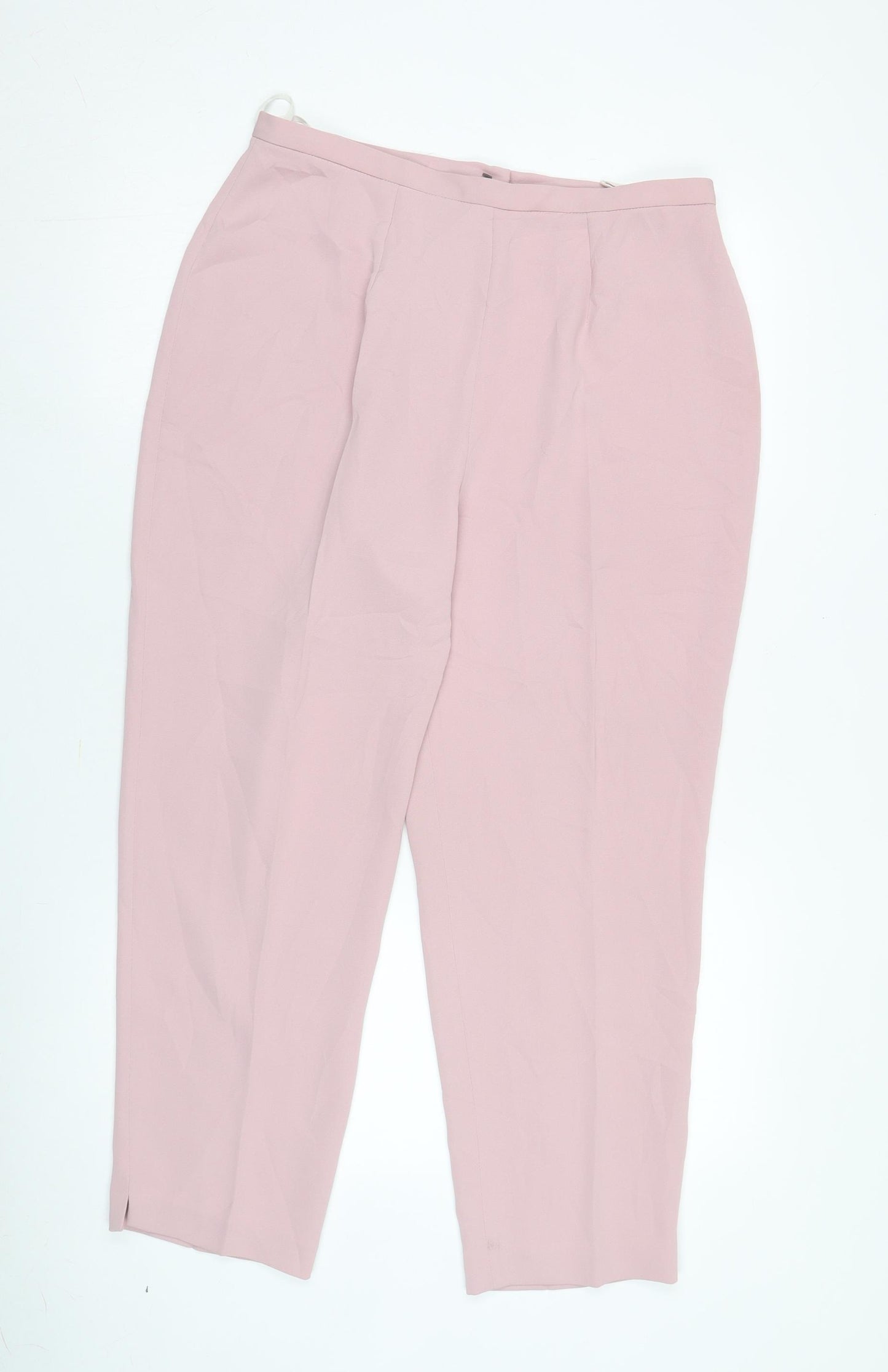 Grace Collection Women's Pink Pleated Trousers Size 16