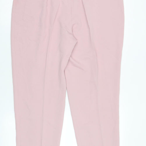 Grace Collection Women's Pink Pleated Trousers Size 16