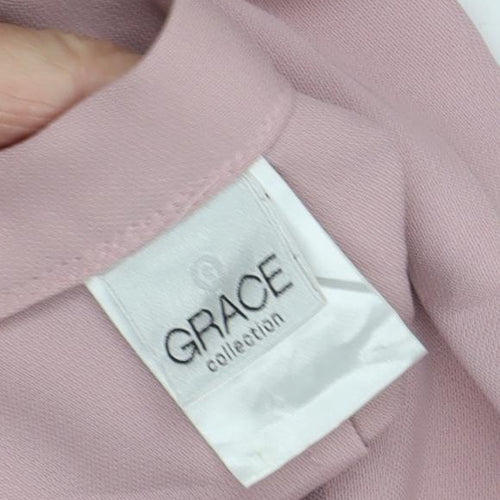 Grace Collection Women's Pink Pleated Trousers Size 16