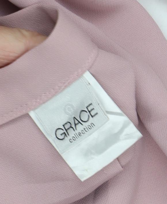 Grace Collection Women's Pink Pleated Trousers Size 16