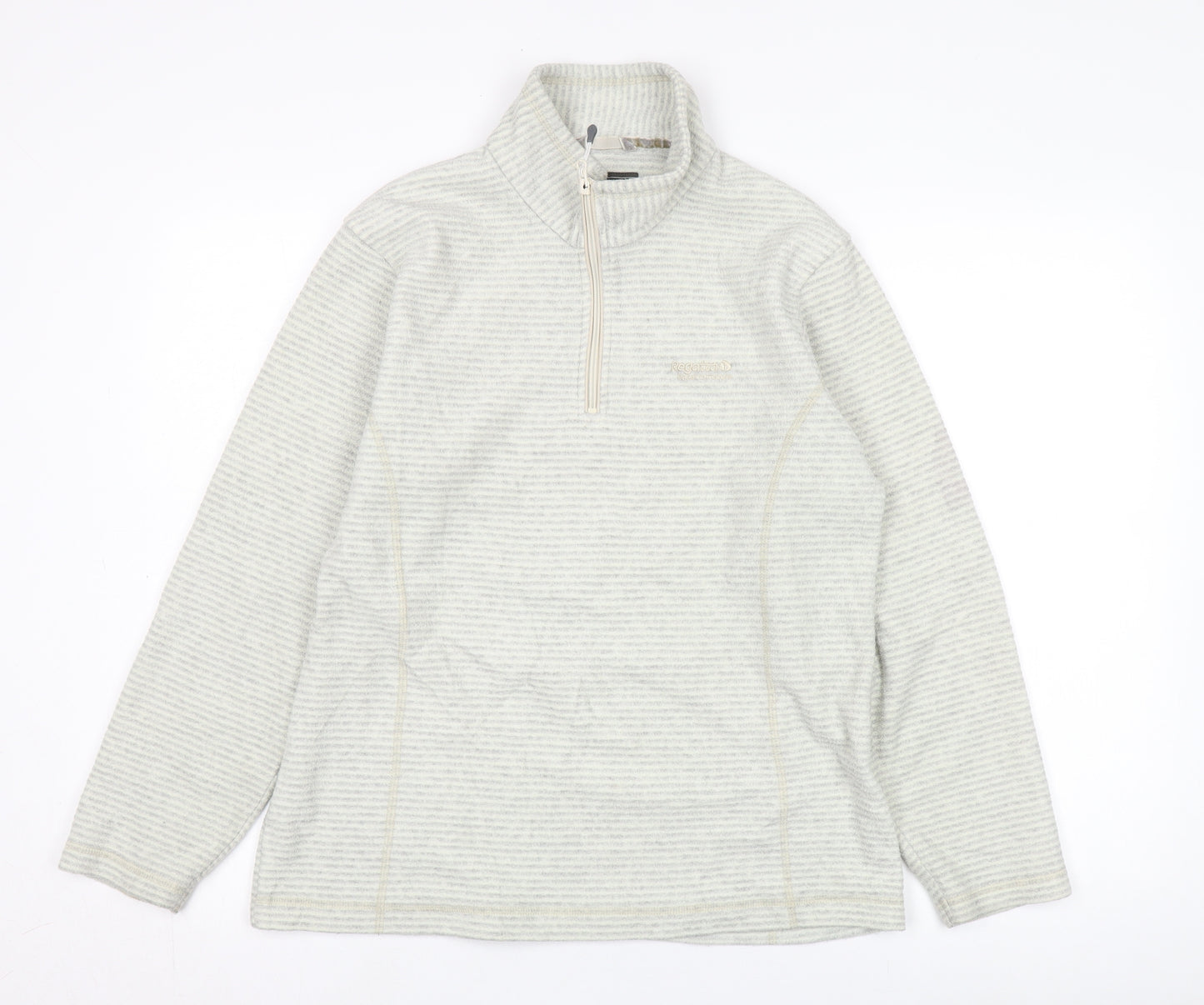 Regatta Women's Beige 1/4 Zip Sweatshirt, Size 12