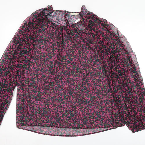 Hush Women's Multicoloured Floral Chiffon Blouse Size 10