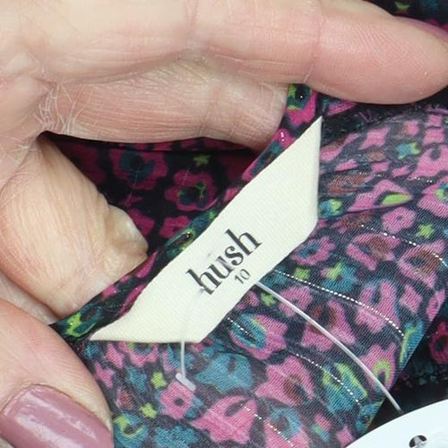 Hush Women's Multicoloured Floral Chiffon Blouse Size 10