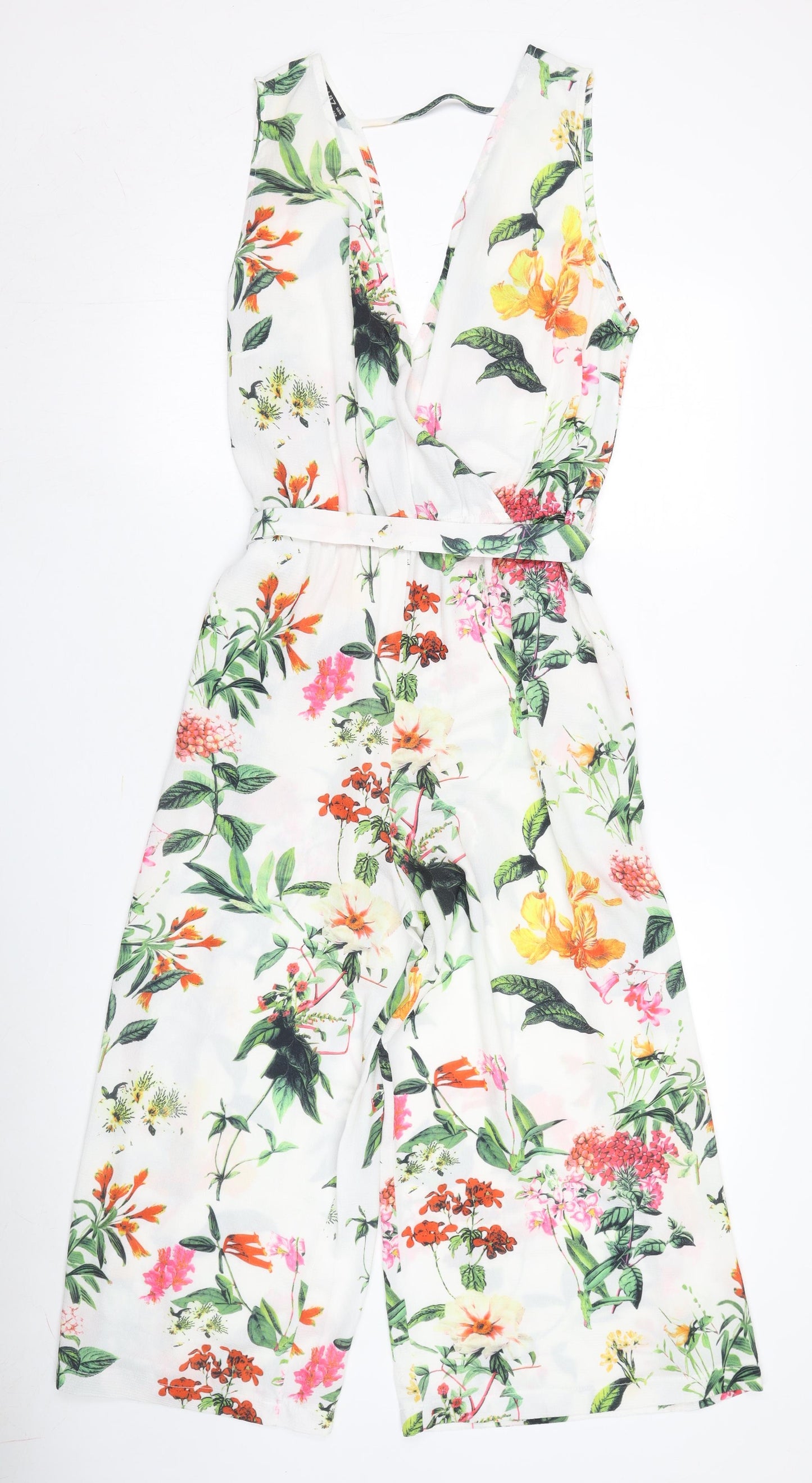 Quiz Women's Multicoloured Floral Jumpsuit Size 14