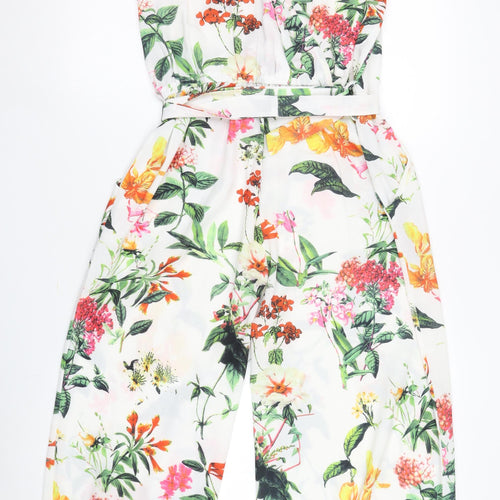 Quiz Women's Multicoloured Floral Jumpsuit Size 14