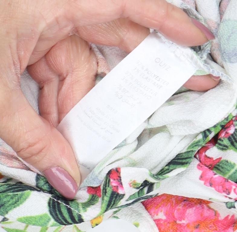 Quiz Women's Multicoloured Floral Jumpsuit Size 14