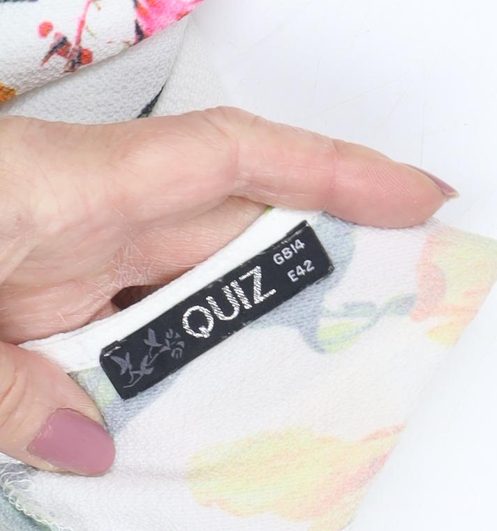 Quiz Women's Multicoloured Floral Jumpsuit Size 14