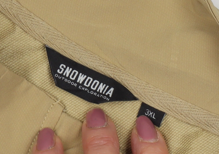 Snowdonia Men's Beige 3XL Windbreaker Waistcoat