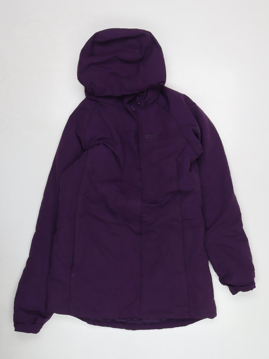 Mountain Warehouse Women Purple Hooded Jacket Size 10