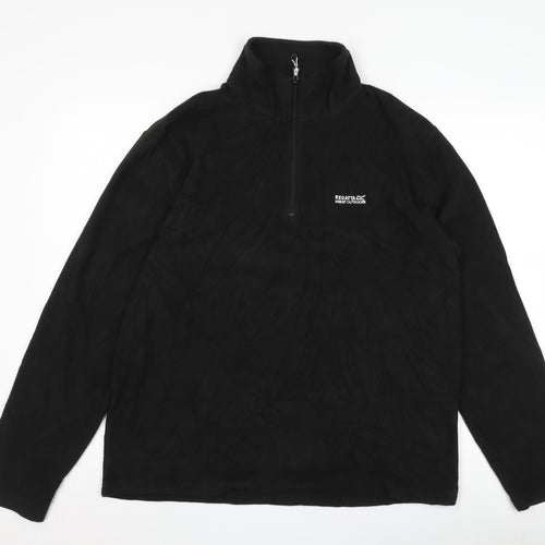 Regatta Men's Black Fleece Sweatshirt Size UK 12