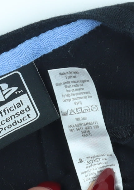 PlayStation Men's Black Graphic Long Sleeve T-Shirt S