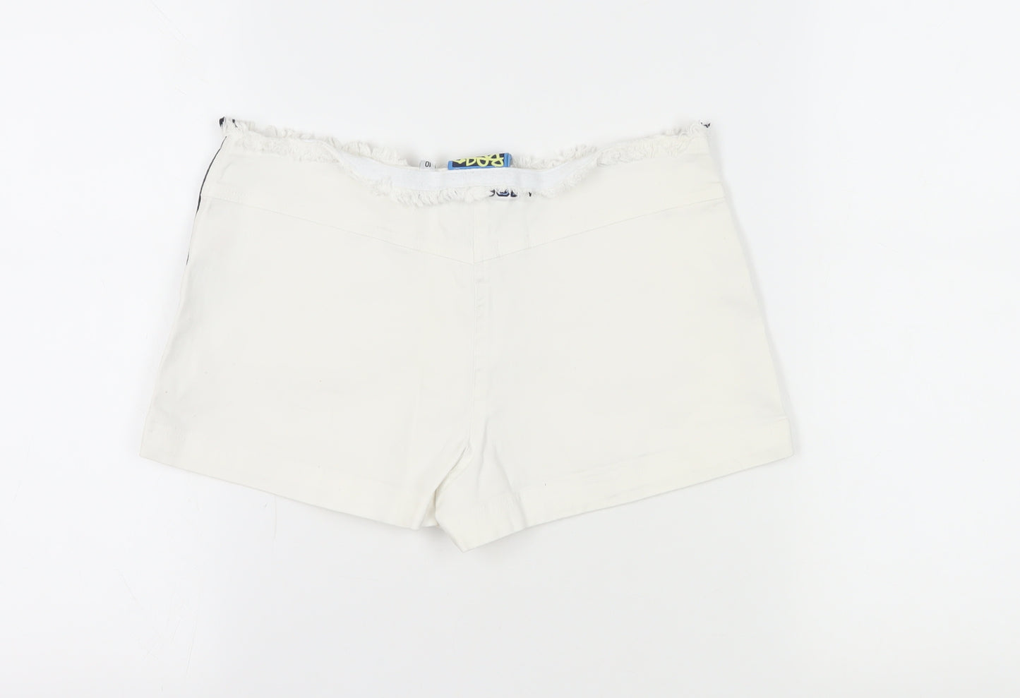 Bear Women's White Hot Pants Size 10 Cotton Blend