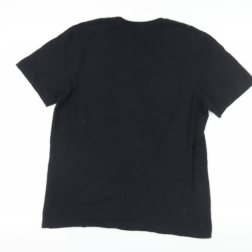 Nike Men's Black Just Do It T-Shirt, Medium, Cotton