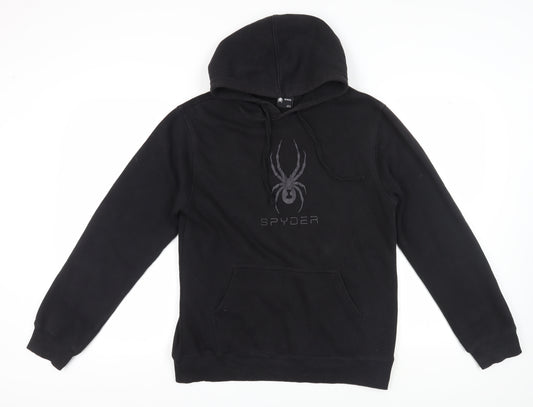 Spyder Men's Black Pullover Hoodie - Medium