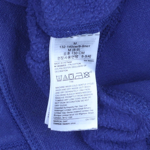 GAP Kids Blue Yellow Pullover Hoodie - Boys M