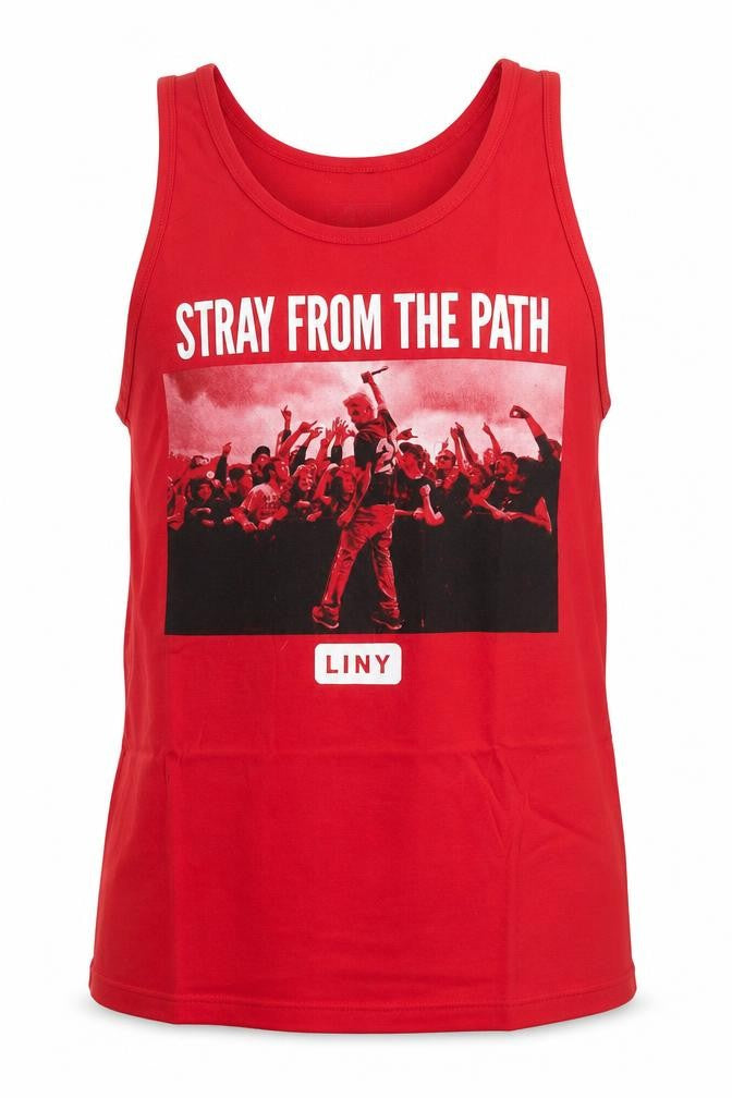 Front view of Sumerian Men’s Red Band T-Shirt, size L