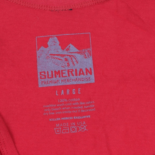 Sumerian Men’s Red Band T-Shirt Size L