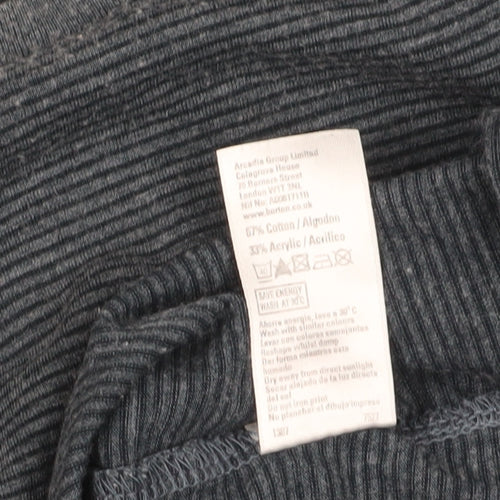 Burton Men's Grey Striped 2XL Crew Neck T-Shirt
