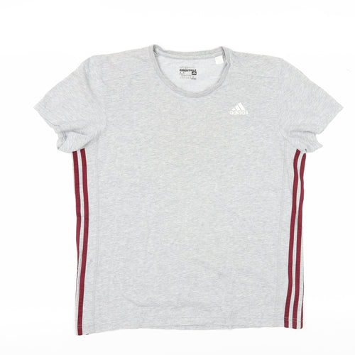 Adidas Grey Unisex T-Shirt M - Casual Comfort