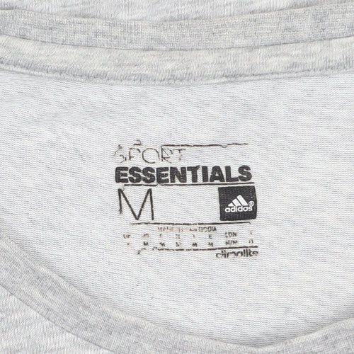 Adidas Grey Unisex T-Shirt M - Casual Comfort