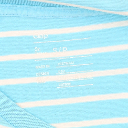 Gap Blue Striped Short Sleeve T-Shirt, Size S