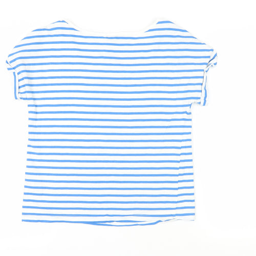 Oasis Women Striped T-Shirt, M, Casual Summer Style
