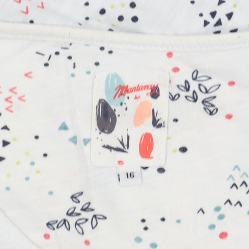Mantaray Women's Multicoloured Floral T-Shirt Size 16