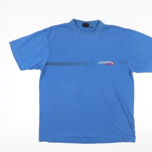 Le Coq Sportif Men's Blue XL Crew Neck T-Shirt
