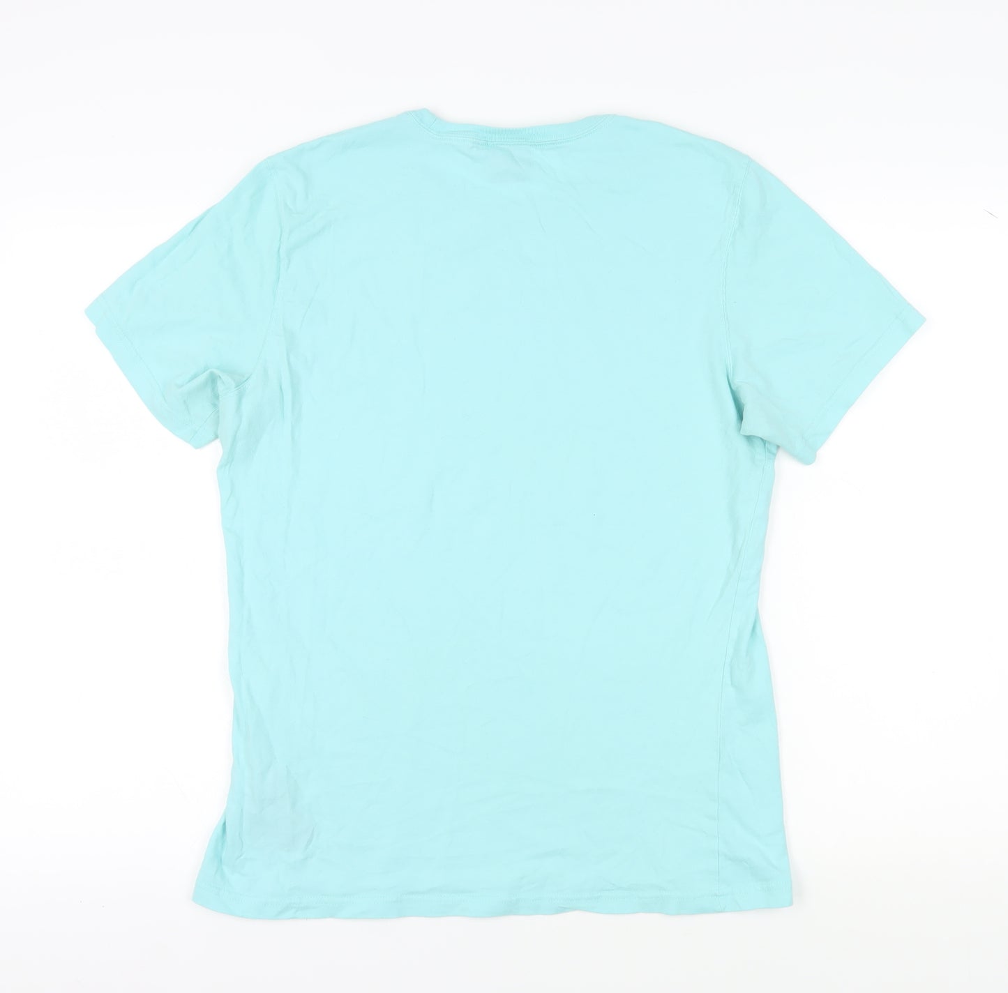 Barbour Men's Blue Crew Neck T-Shirt, Size M