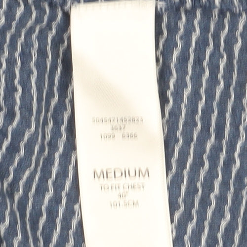 Red Herring Men's Blue Graphic Polo, Size M