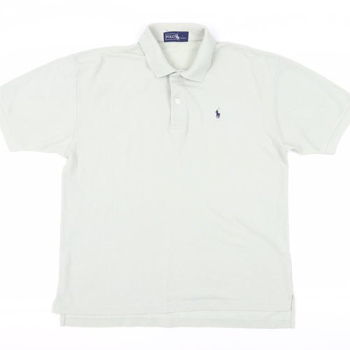 Polo Men's White Large Short Sleeve Polo Shirt