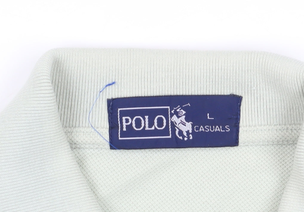 Polo Men's White Large Short Sleeve Polo Shirt