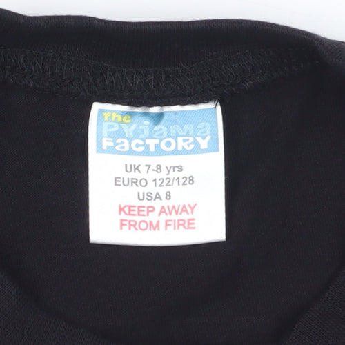 The Pyjama Factory Boys Black Minecraft T-Shirt, 7-8 Years