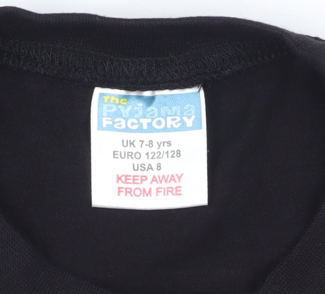 The Pyjama Factory Boys Black Minecraft T-Shirt, 7-8 Years