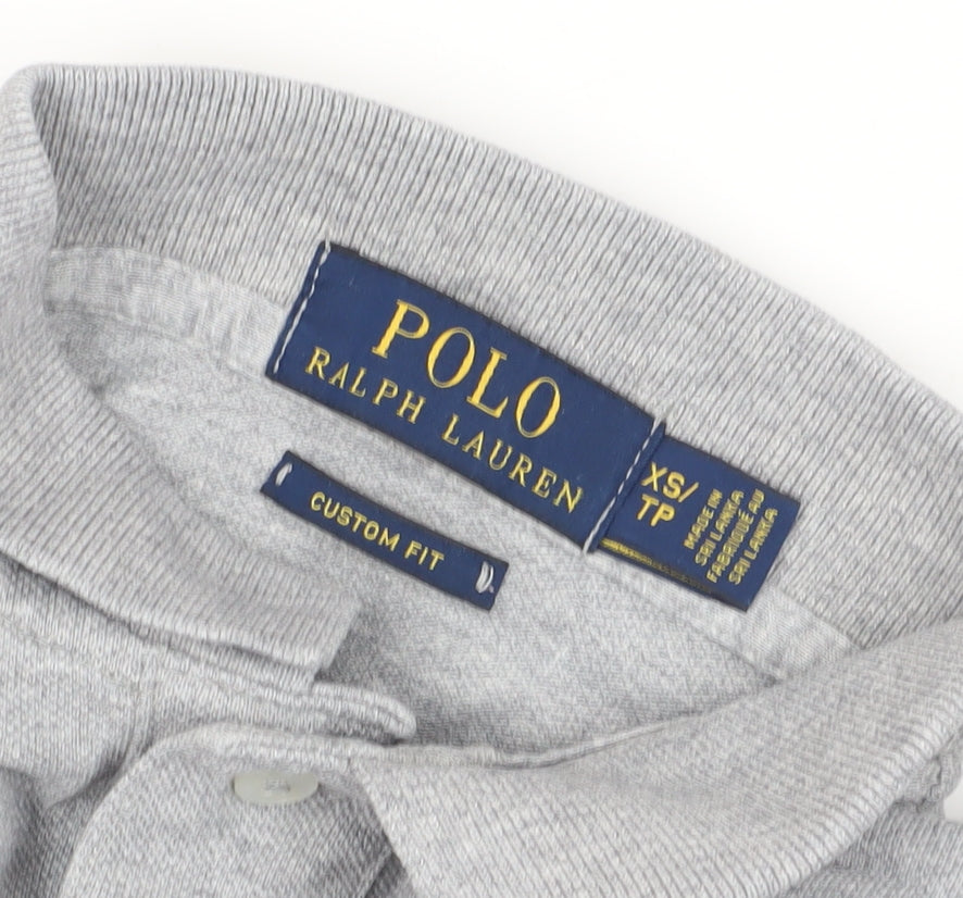 Ralph Lauren Men's Grey XS Polo Shirt Slim Fit