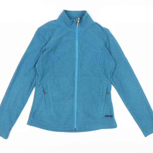 Sherpa Women's Blue Fleece Jacket - Small