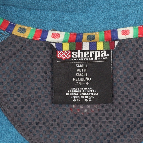 Sherpa Women's Blue Fleece Jacket - Small