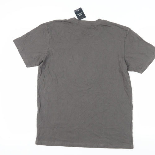 Cotton Traders Men's Grey Nature Graphic T-Shirt, Size M
