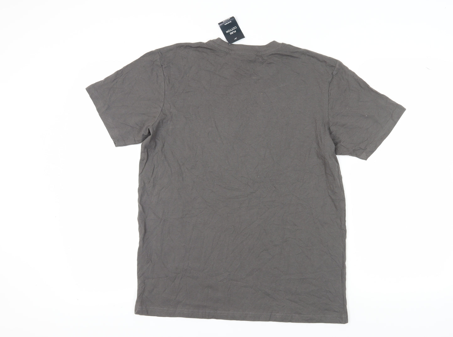 Cotton Traders Men's Grey Nature Graphic T-Shirt, Size M