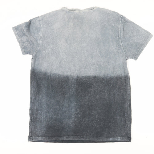 Diesel Men's Grey 2XL Embroidered T-Shirt