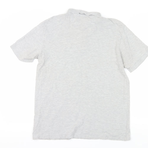Firetrap Men's Grey Polo Shirt L Regular Fit