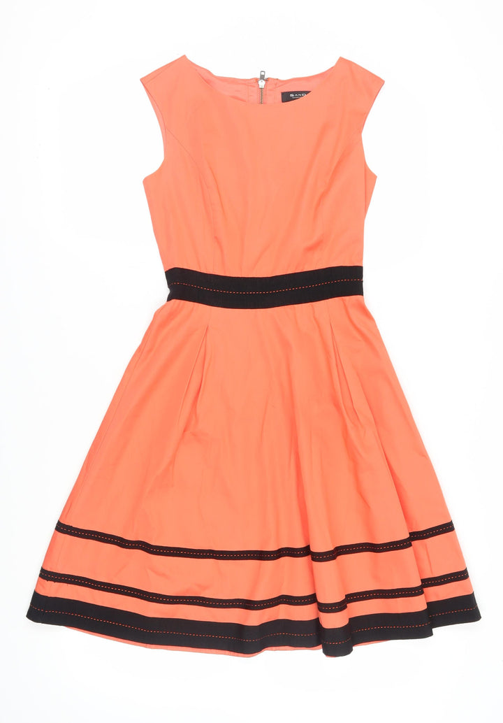 Sand Copenhagen Women's Orange Fit & Flare Dress