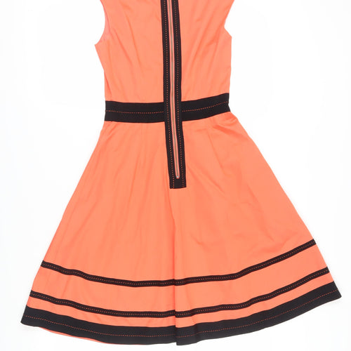 Sand Copenhagen Women's Orange Fit & Flare Dress