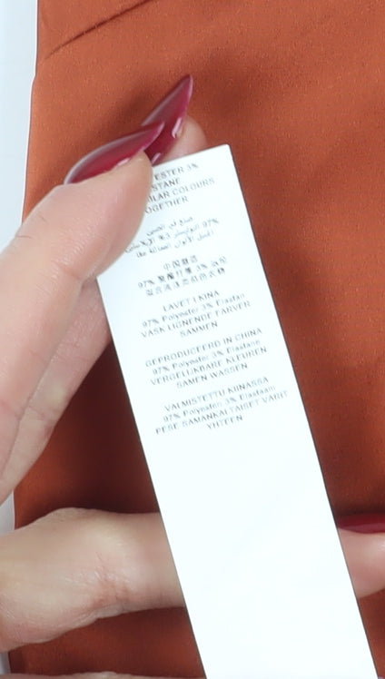 Missguided Women's Orange One Shoulder Bodycon Dress
