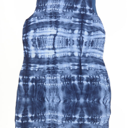 Annabelle London Blue Tie Dye Sleeveless Women's Shift Dress