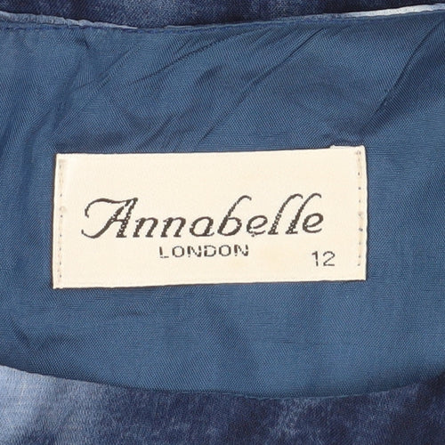 Annabelle London Blue Tie Dye Sleeveless Women's Shift Dress