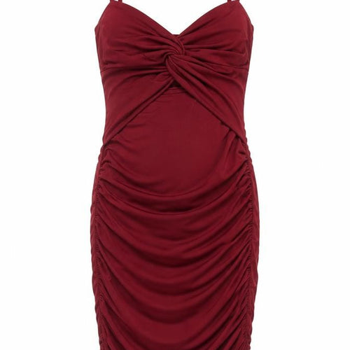 Boohoo Women's Red Bodycon Dress, Size 6, Party